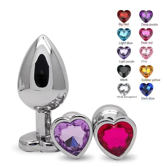 Metall-Analplug für Paare - Alternatives Lustspielzeug