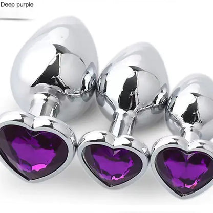 Metall-Analplug für Paare - Alternatives Lustspielzeug