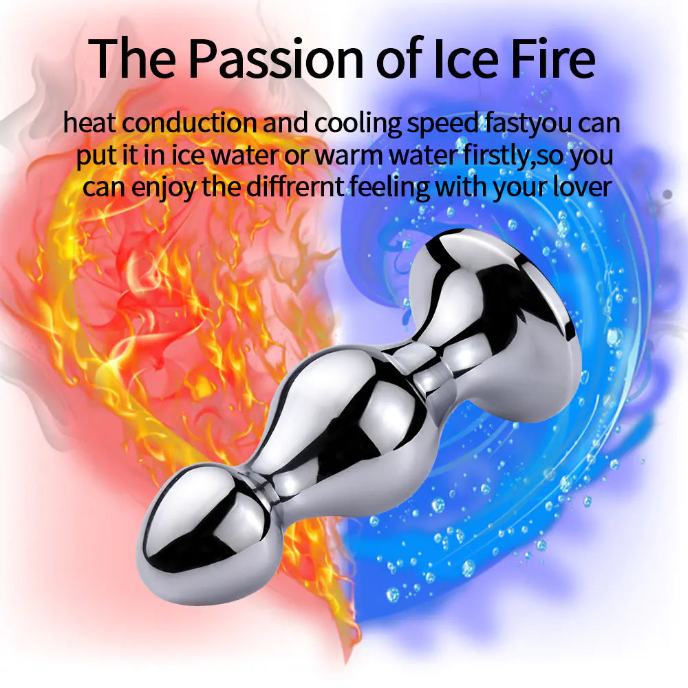 Metall Großer Perlen-Analplug für Erwachsene, Sexspielzeug