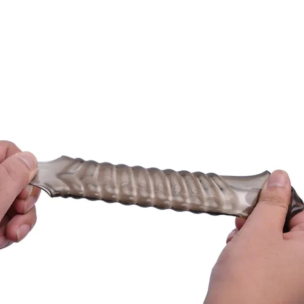 2PCS Wiederverwendbarer Penisring Glan Penisvergrößerer Verzögerung der Ejakulation Sleeve Extender